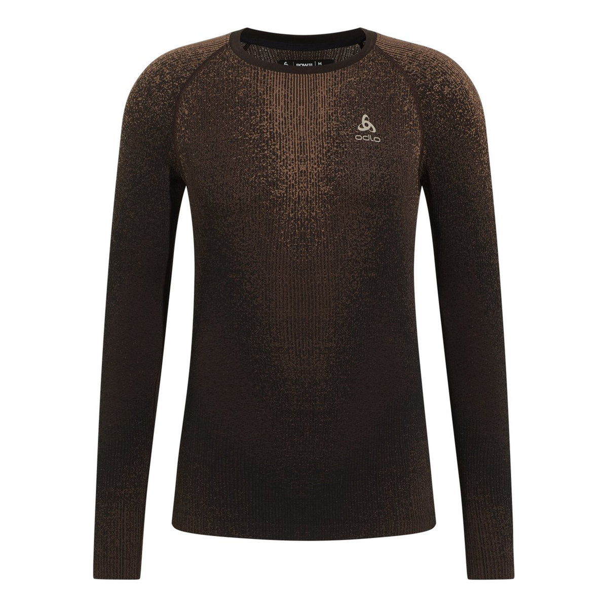 Odlo Performance Warm Blackcomb Crew Neck Maillot De Corps Hommes-Marron