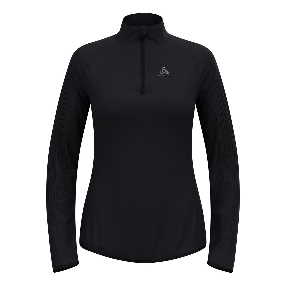 Odlo Zeroweight Warm Mid Layer 1/2 Zip Maillot de course Femmes - noir