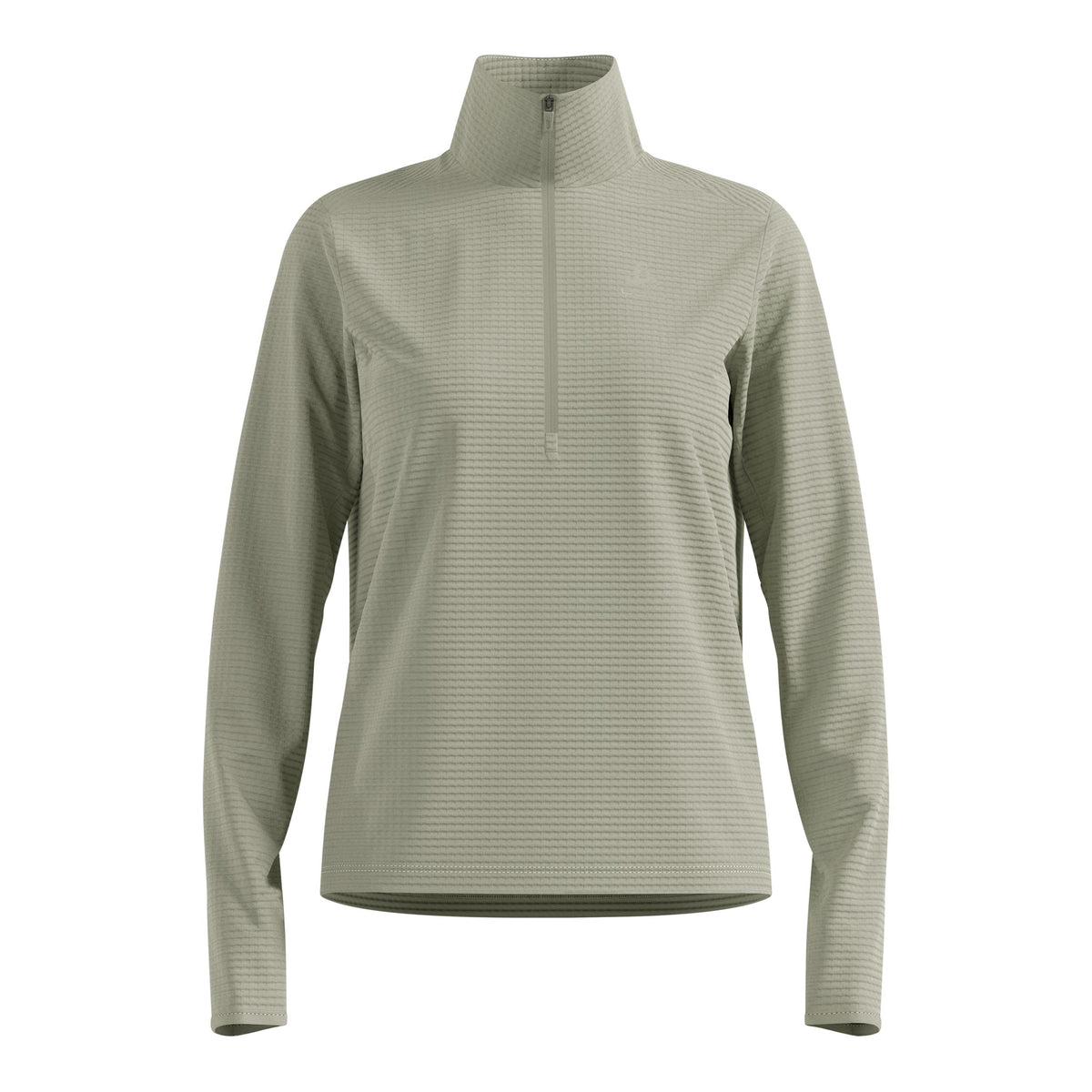 Odlo Essential Thermal Midlayer 1/2 Zip Maillot de course Femmes - vert olive