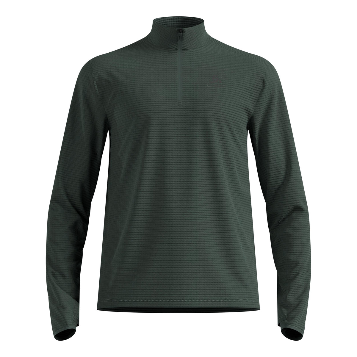 Odlo Essential Thermal Midlayer 1/2 Zip Maillot de course Hommes - vert olive