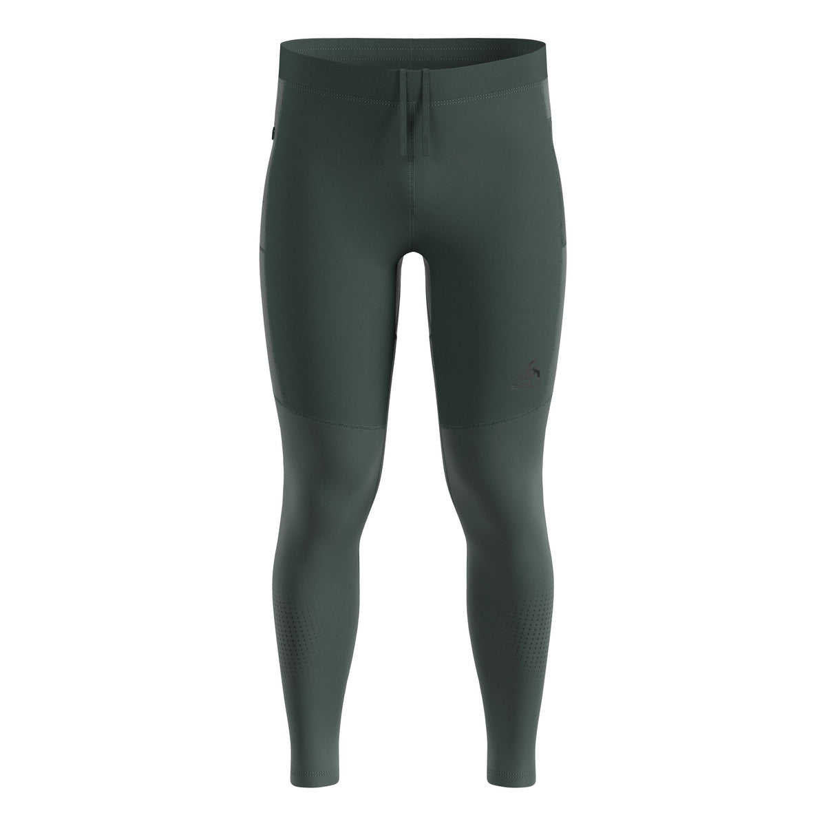 Odlo Zeroweight Warm Reflective Collant De Course Hommes-Vert Olive