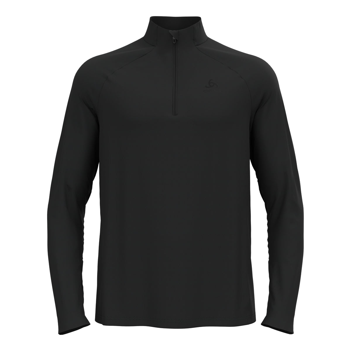 Odlo Essential 1/2 Zip Maillot de course Hommes-noir
