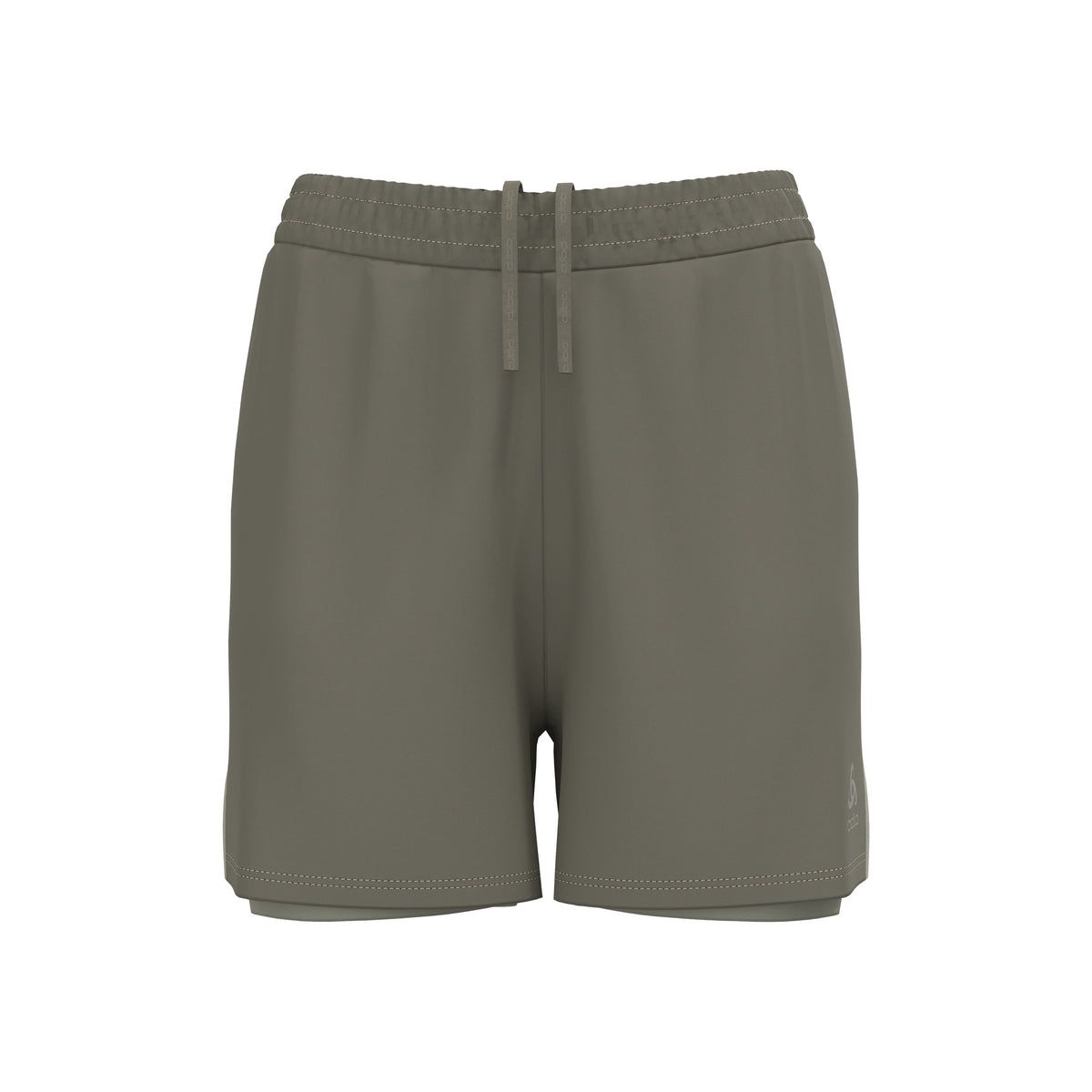 Odlo Essential 4in 2in1 Short De Running Femmes-Kaki