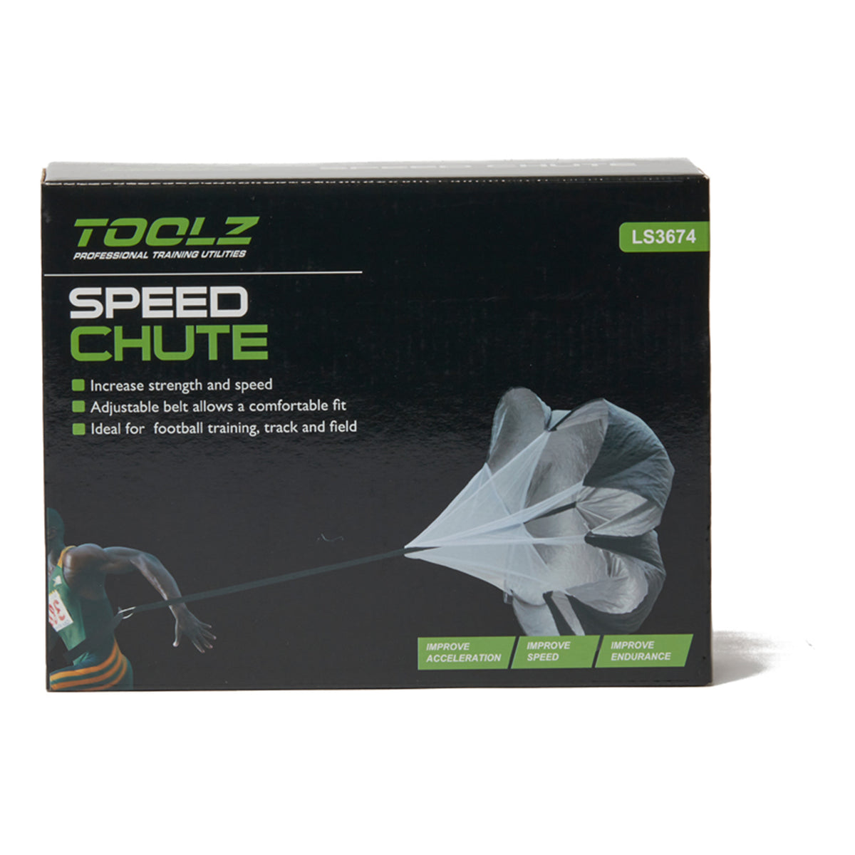 TOOLZ Speed Chute Appareil D’entraînement-Noir