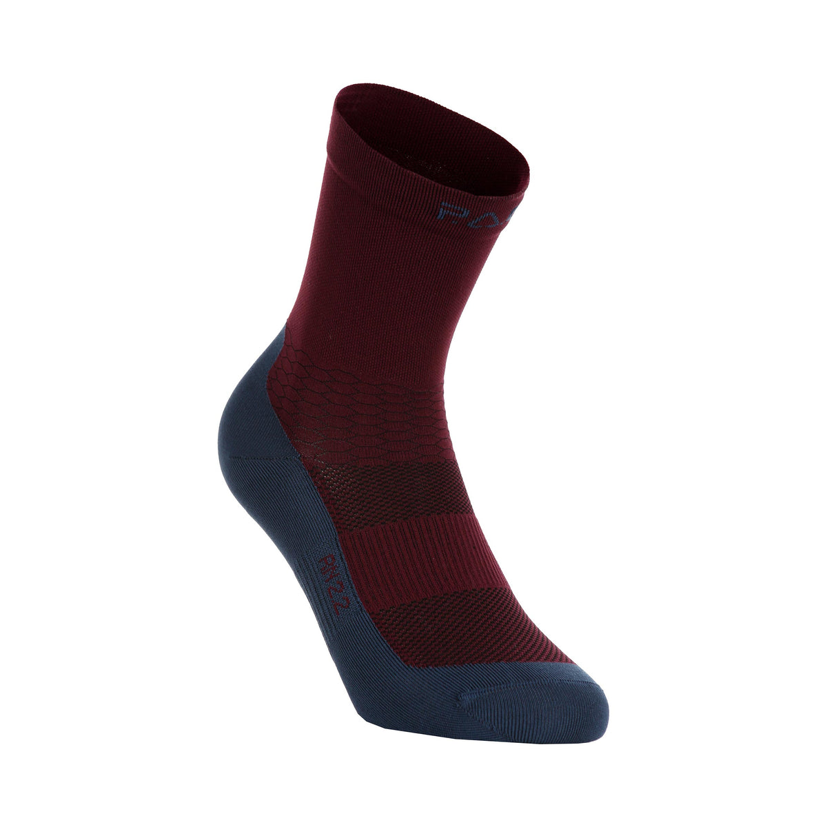 P.A.C. RN 2.2 Reflective Ultralight Long Chaussettes De Running Femmes-Rouge Foncé
