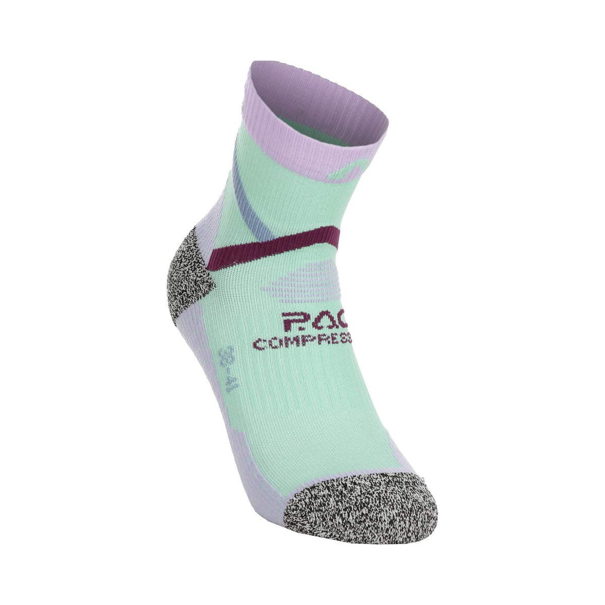 P.A.C. RN 6.2 Reflective Pro Mid Compression Chaussettes de compression Femmes - menthe, lilas