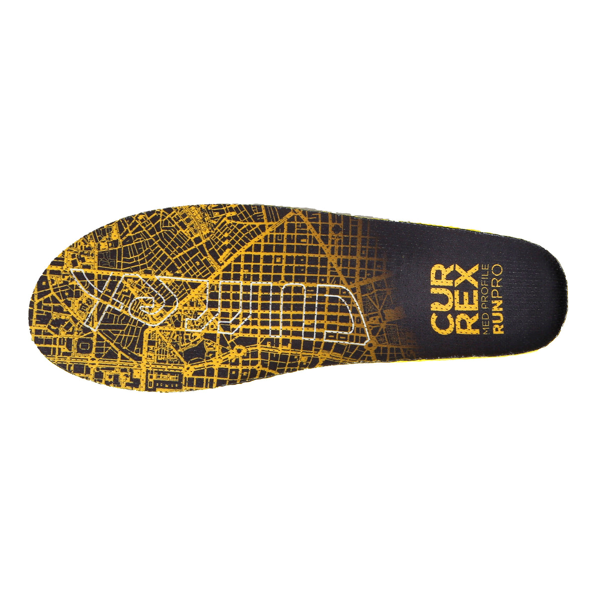 CURREX RunPro Med Semelle Intérieure-Jaune,Noir