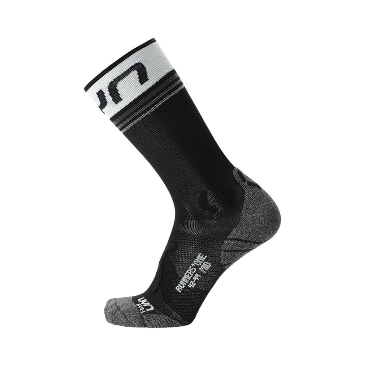 UYN Runner's One Chaussettes De Running Hommes-Noir,Blanc