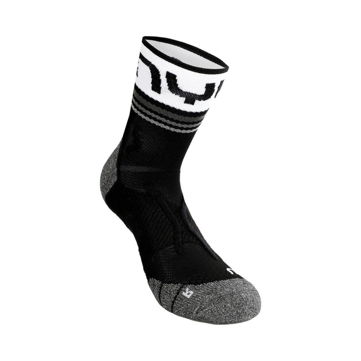 UYN Veloce Chaussettes De Running Hommes-Noir,Blanc
