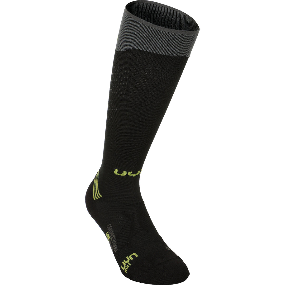 UYN Compression One Chaussettes De Running Hommes-Noir,Gris