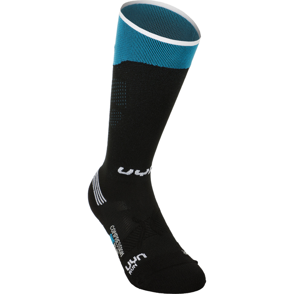 UYN Compression One Chaussettes De Running Femmes-Noir,Turquoise