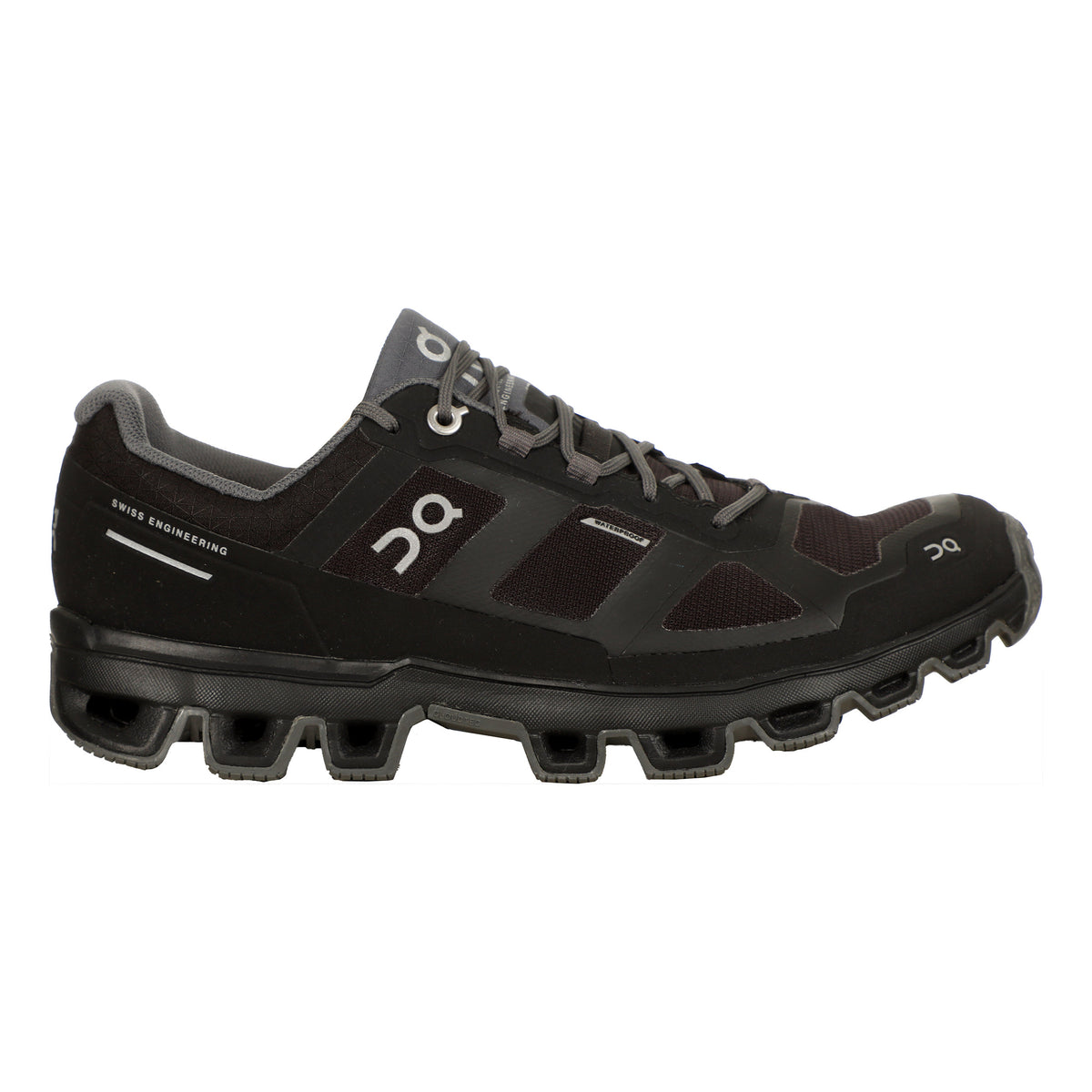 On Cloudflyer Waterproof Chaussure De Running Sans Stabilisateurs Femmes-Noir,Gris