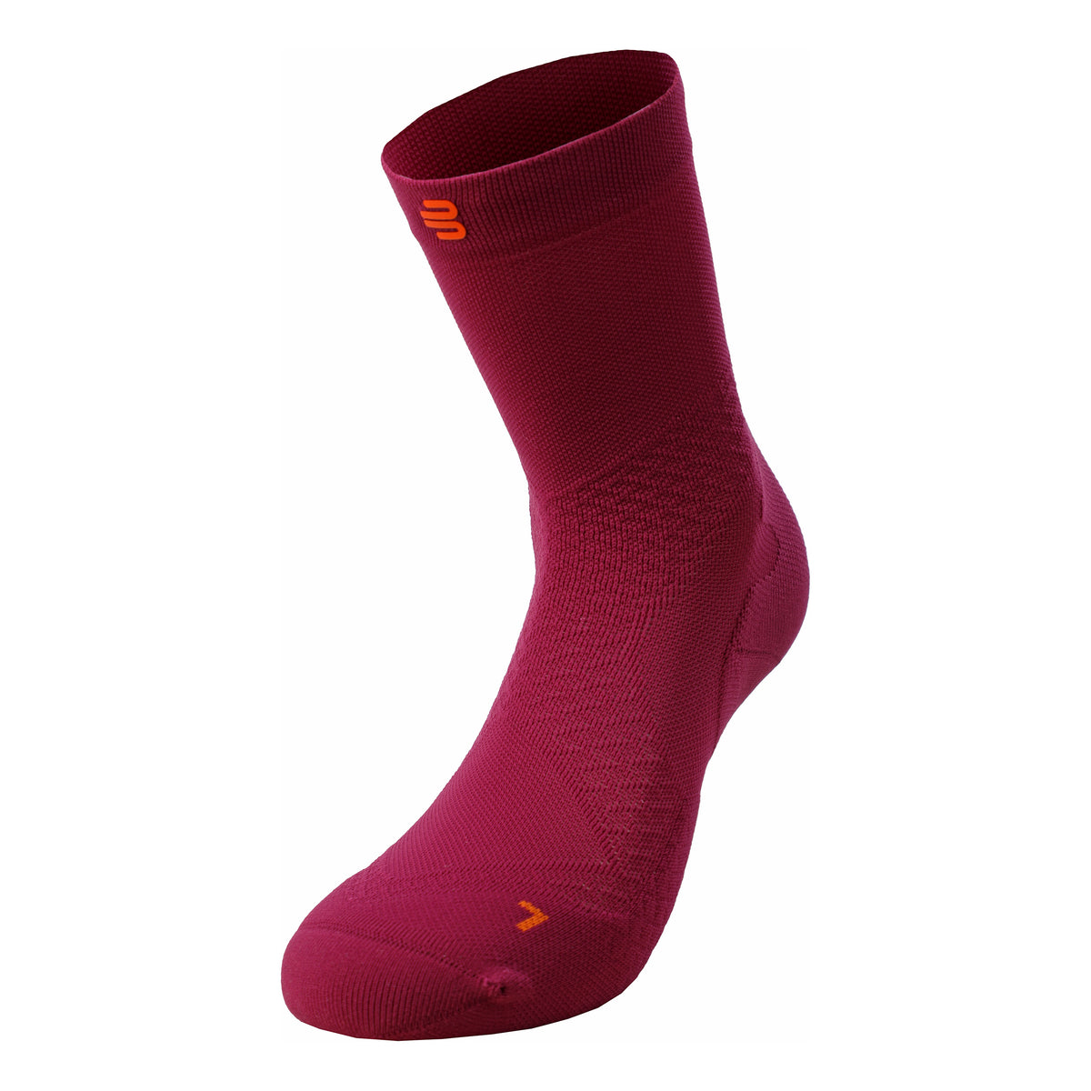 Bauerfeind Ultralight Mid Cut Chaussettes De Running Femmes-Berry