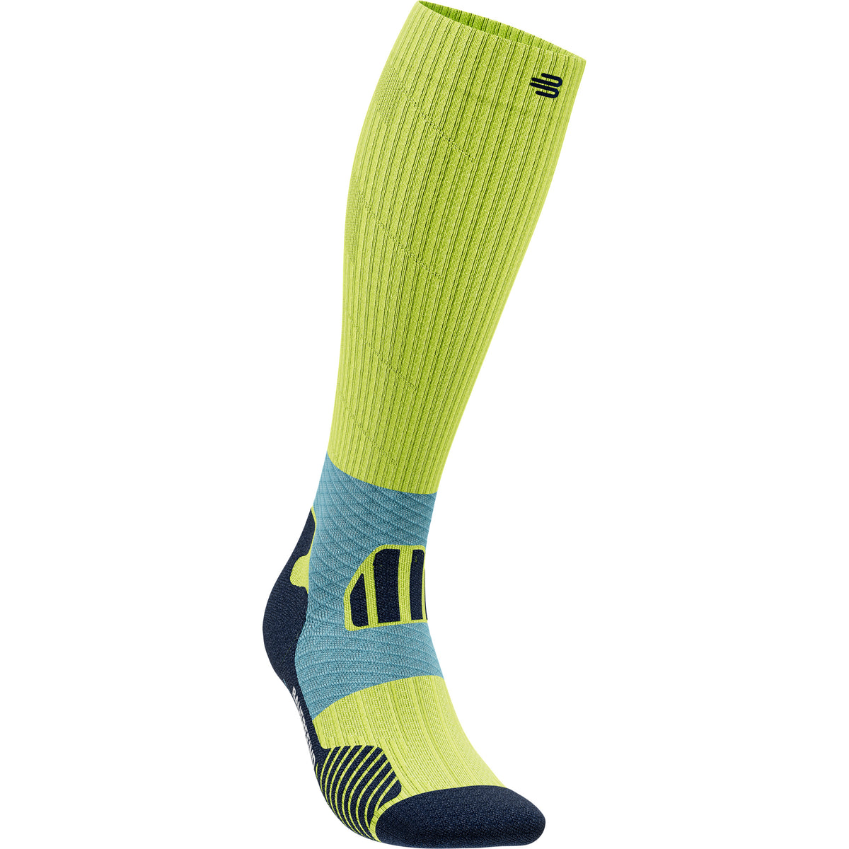 Bauerfeind Trail Run Compression Chaussettes De Compression Hommes-Vert