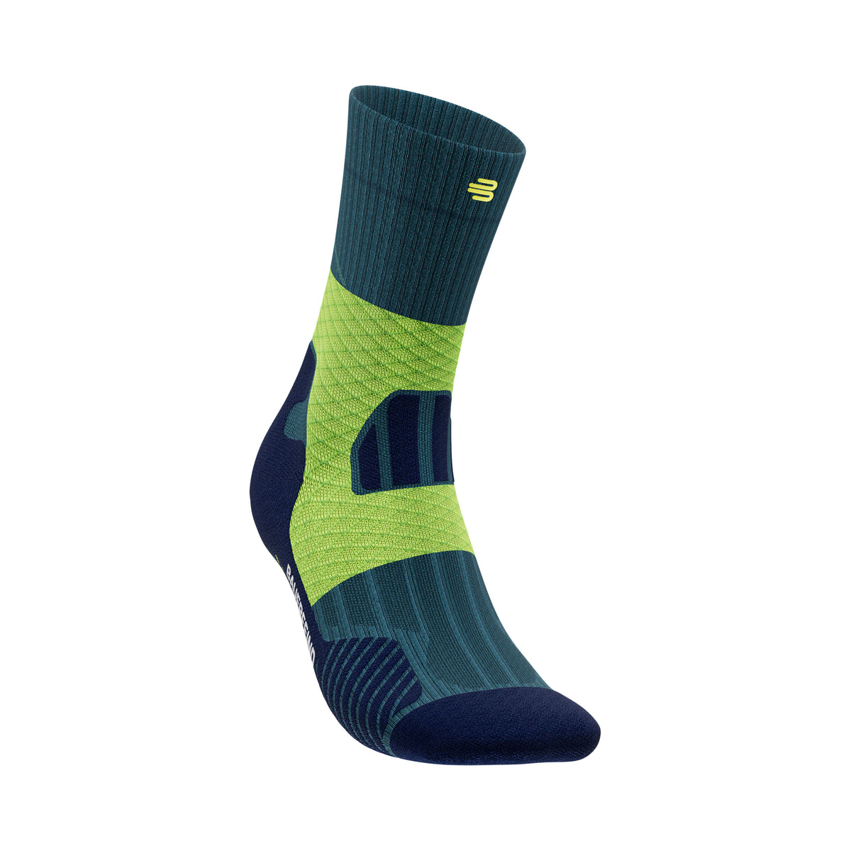 Bauerfeind Trail Run Mid Cut Chaussettes De Running Femmes-Turquoise