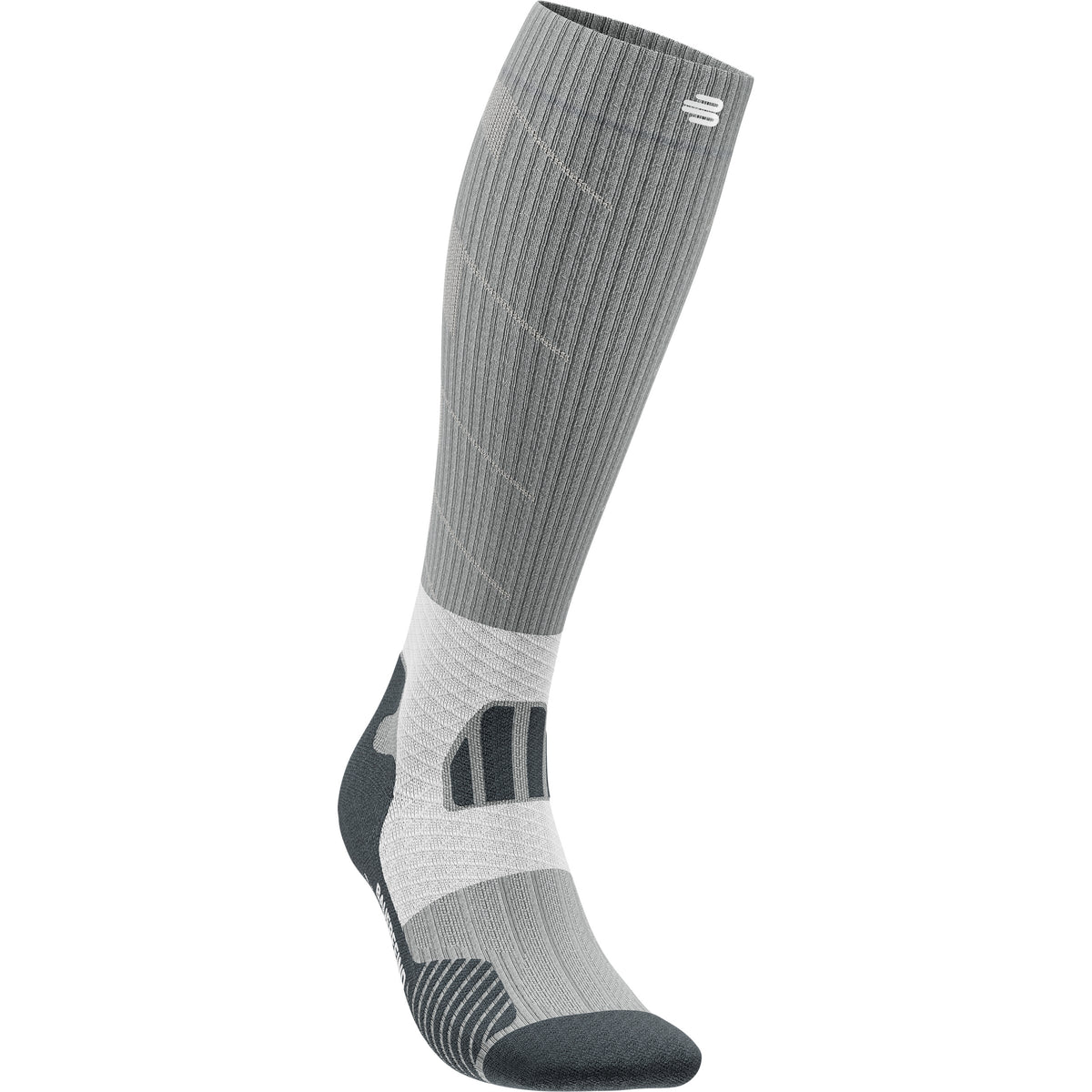 Bauerfeind Trail Run Compression Chaussettes De Compression Femmes-Gris