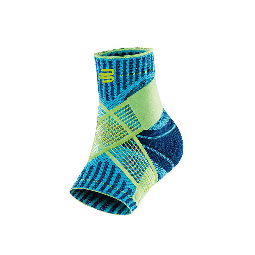 Bauerfeind Sports Ankle Support Chevillère Gauche-Turquoise,Jaune Lemon