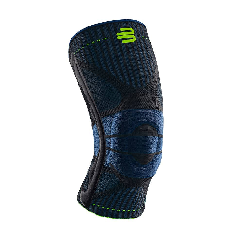 Bauerfeind Sports Knee Support Genouillère-Noir,Bleu Foncé
