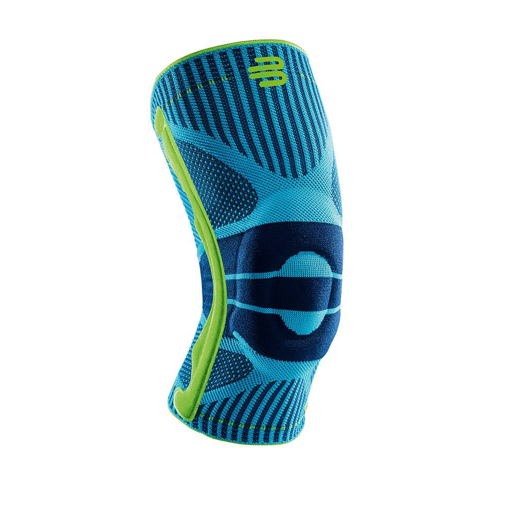 Bauerfeind Sports Knee Support Genouillère-Turquoise,Jaune Lemon