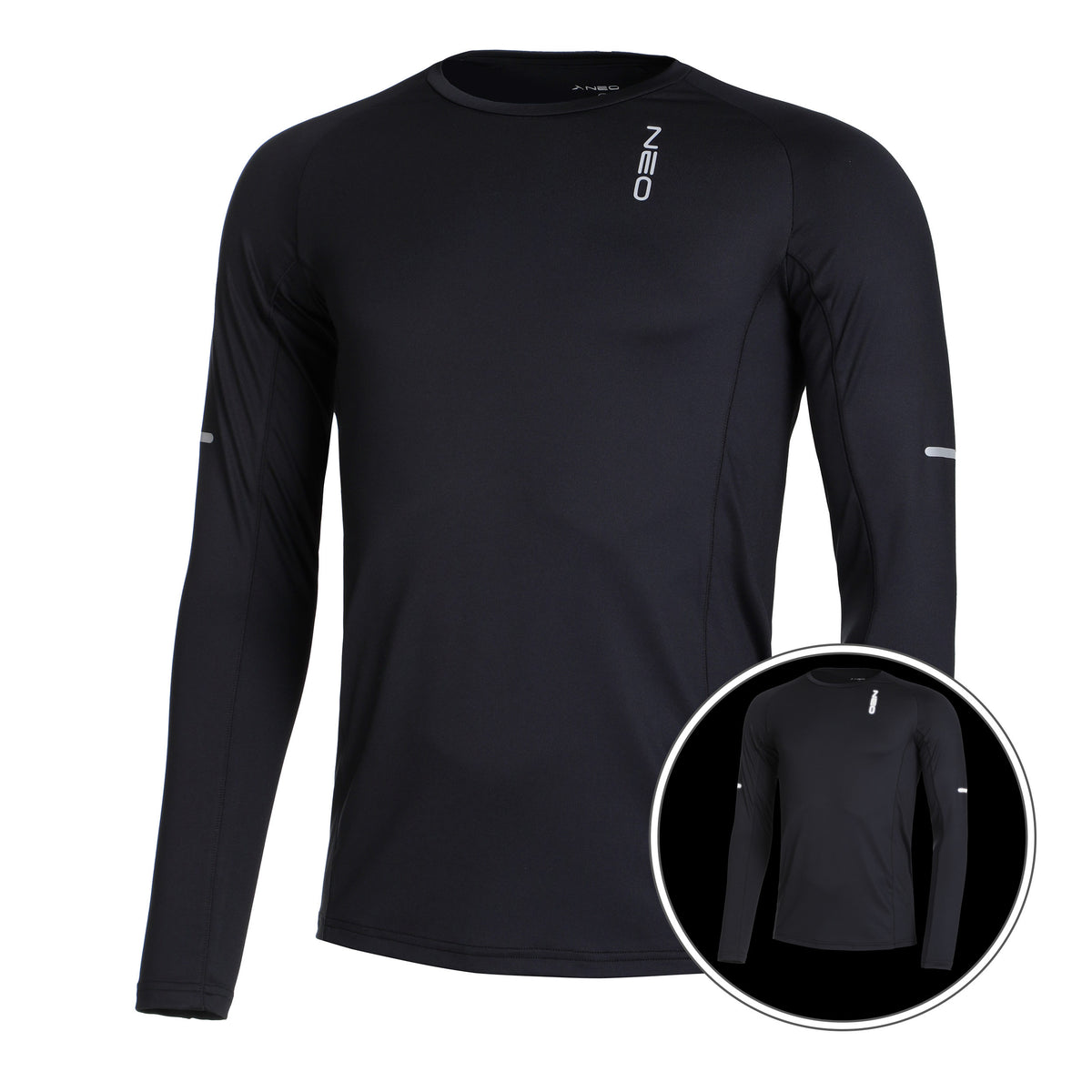 NEO Dry Light Top De Course Hommes-Noir