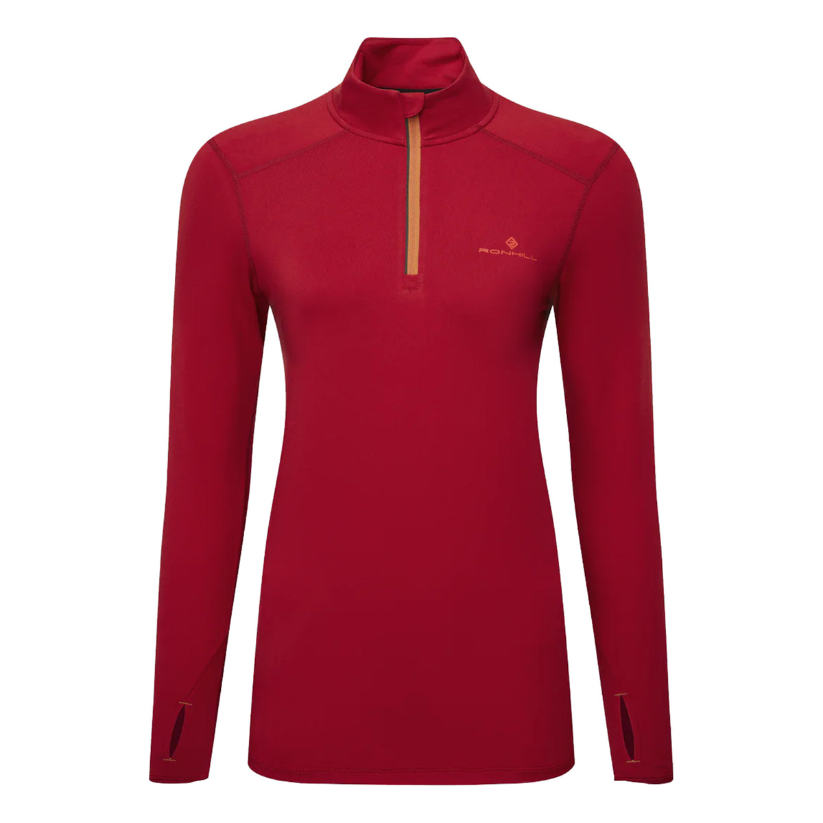 Ronhill Core Thermal 1/2 Zip Maillot De Course Femmes-Rouge
