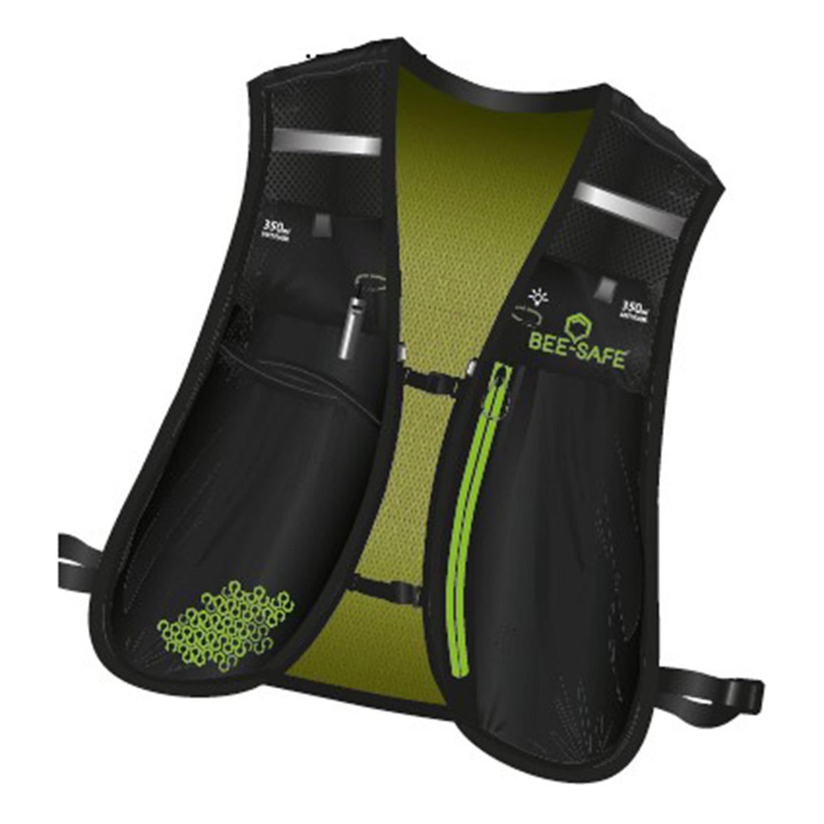 Bee-Safe Hydro 5 Ltr. (excl. Bladder) Sac À Dos-Noir,Jaune Lemon
