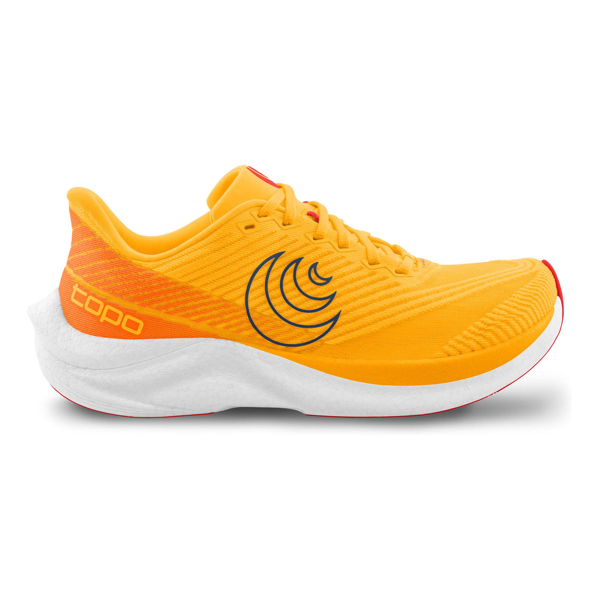 TOPO ATHLETIC Cyclone 3 Chaussure De Compétition Hommes-Orange,Bleu Foncé