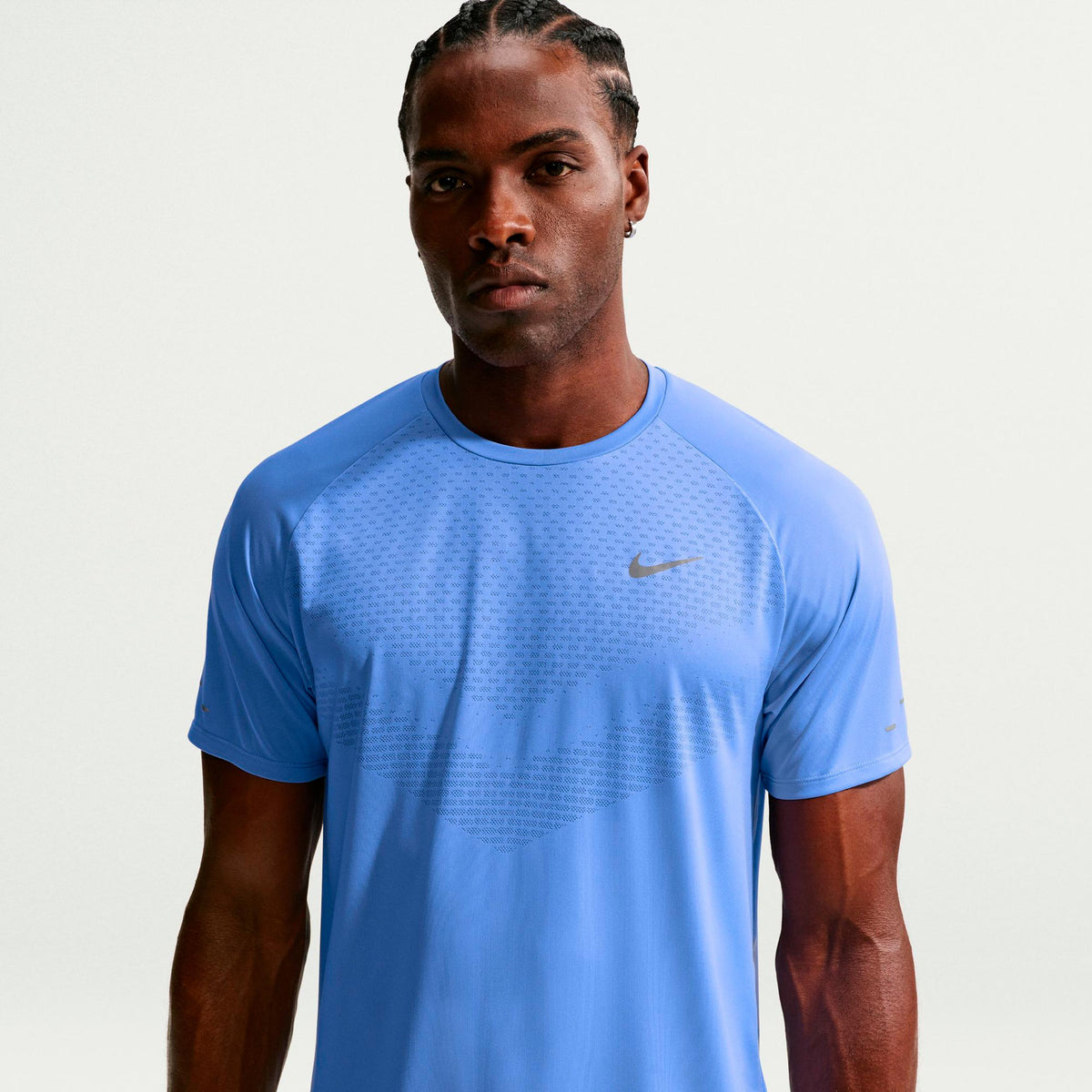 Nike Stride  Maillot de course Hommes - bleu, argent