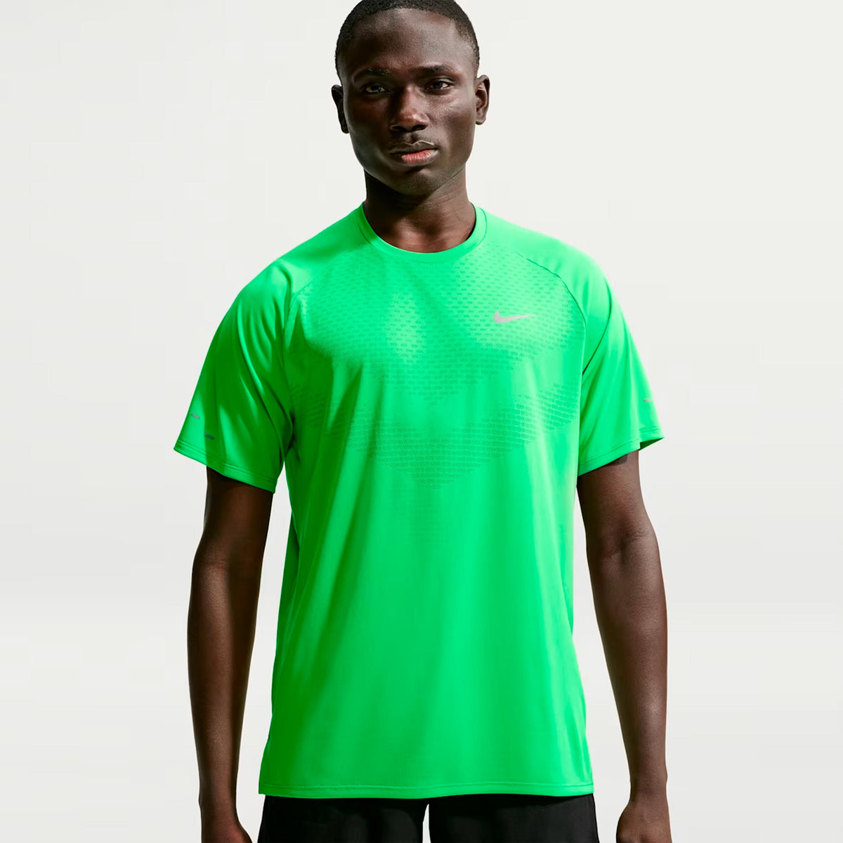 Nike Stride  Maillot de course Hommes - vert, argent