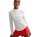 Swift Maillot de course Femmes - crème, argent