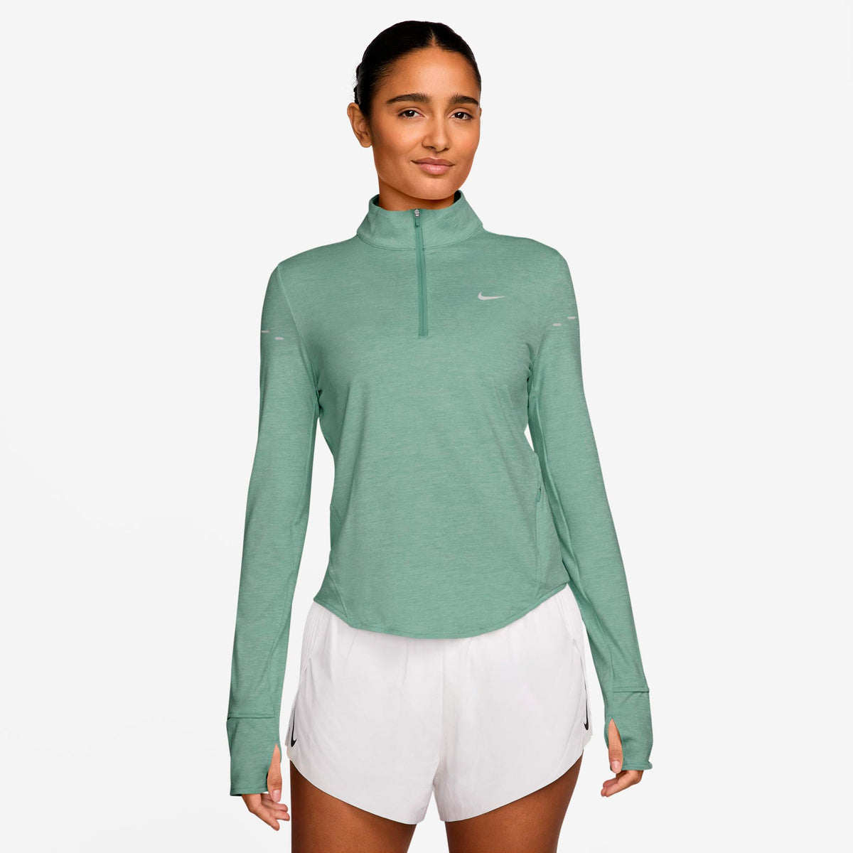 Nike Swift Maillot de course Femmes - vert clair, argent