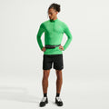 Stride Half-Zip  Maillot de course Hommes - vert, argent