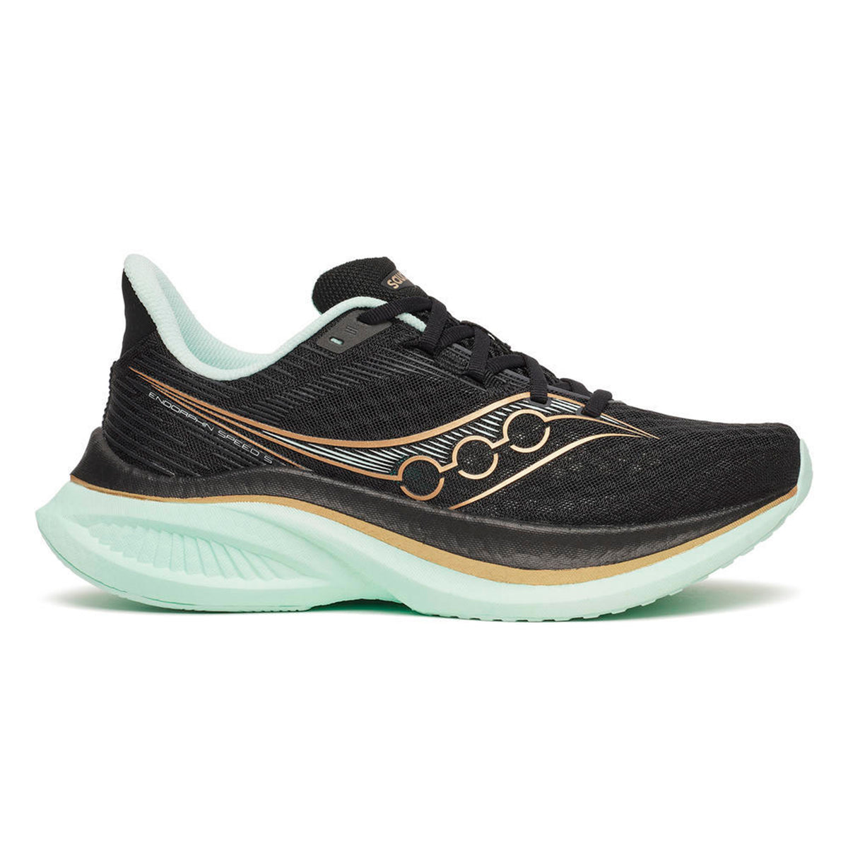 Saucony Endorphin Speed 5 Chaussure de compétition Femmes-noir, mint