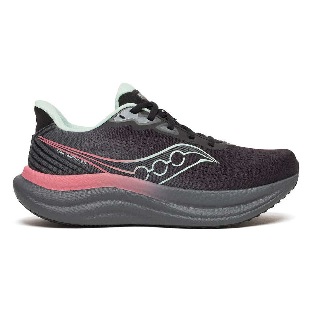 Saucony Triumph 23 Chaussure de running sans stabilisateurs Femmes - noir, menthe