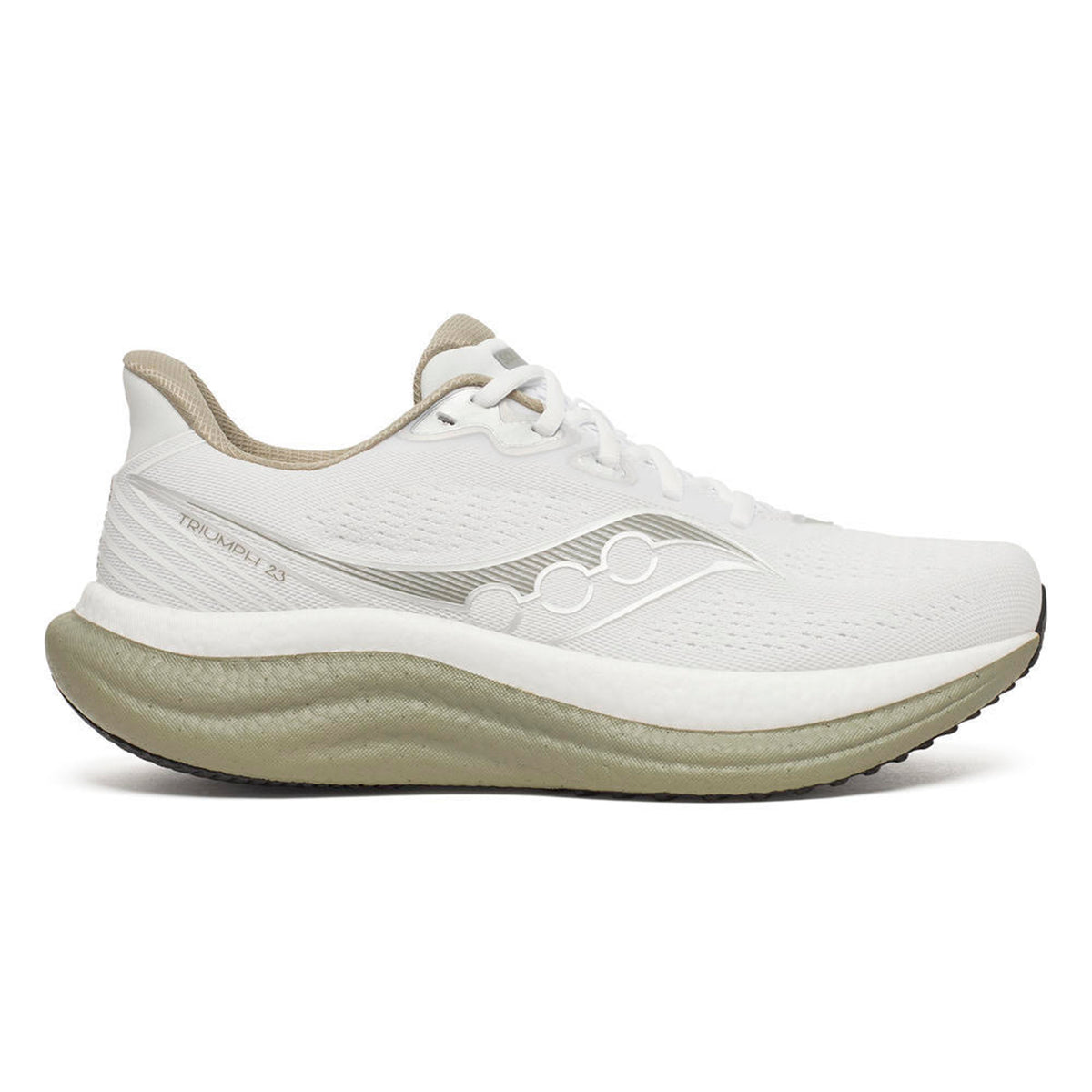 Saucony Triumph 23 Chaussure de running sans stabilisateurs Hommes-blanc, kaki