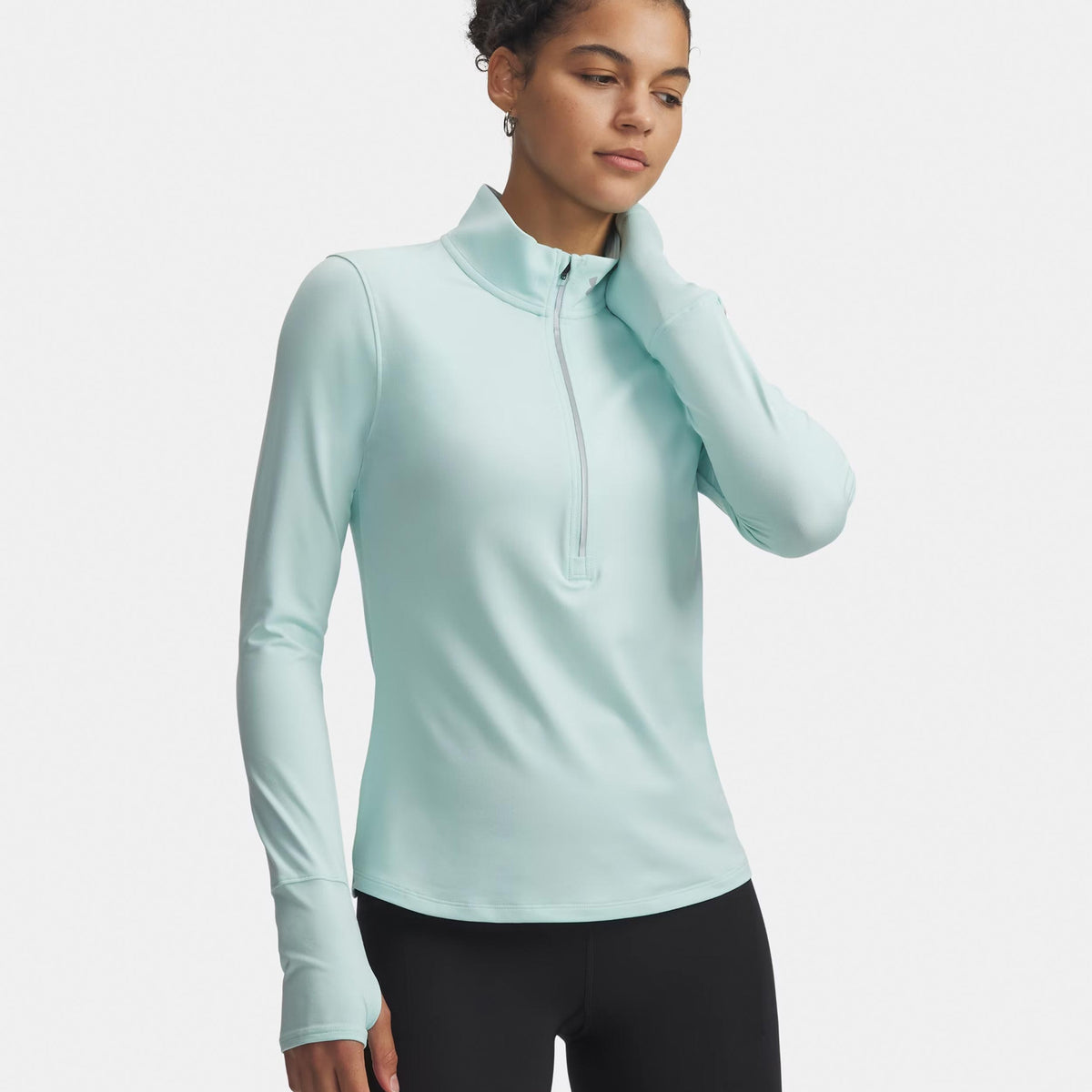 Under Armour Launch Pro Half Zip  Maillot de course Femmes-mint, argent