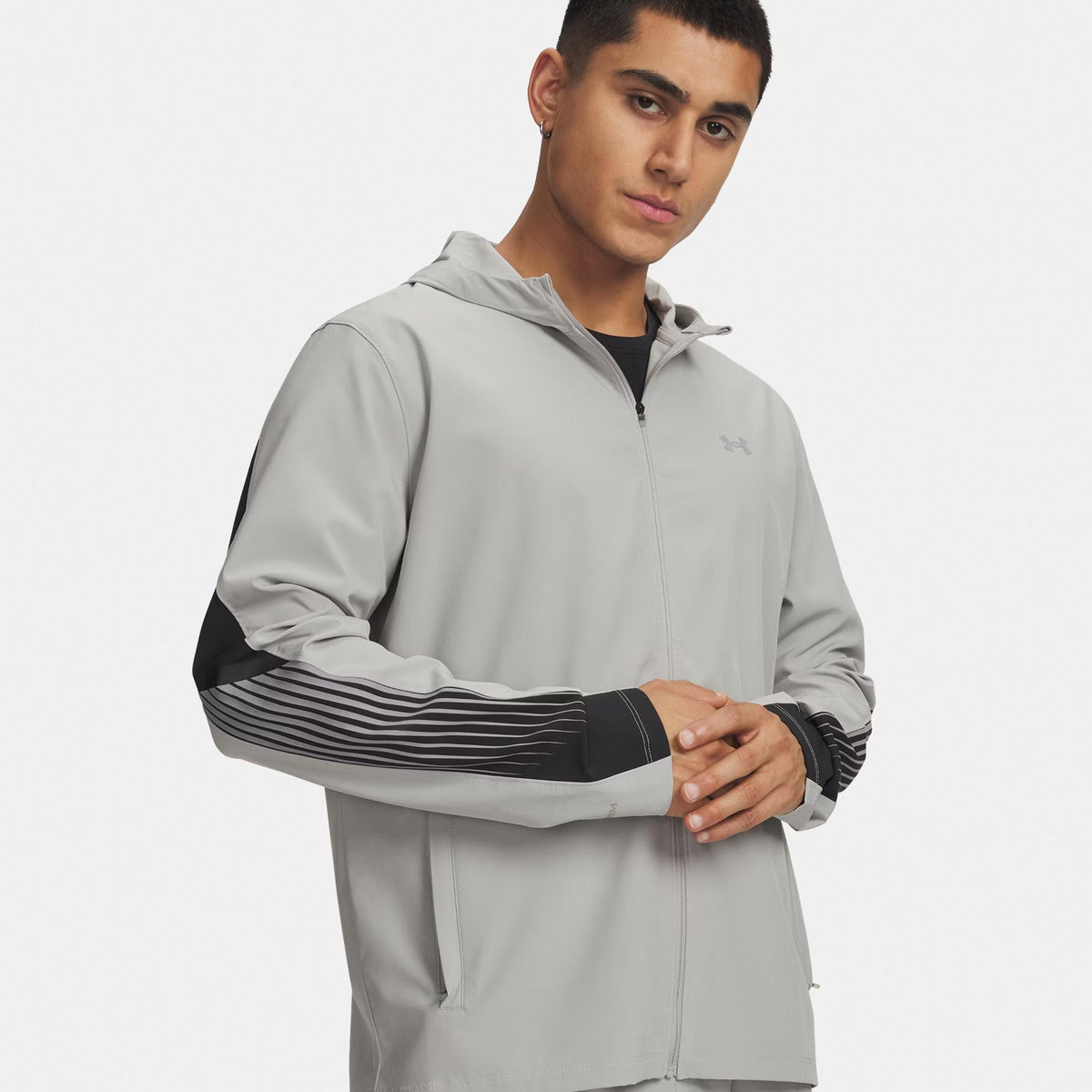 Under Armour Velociti Storm Hooded  Veste running Hommes-gris, noir