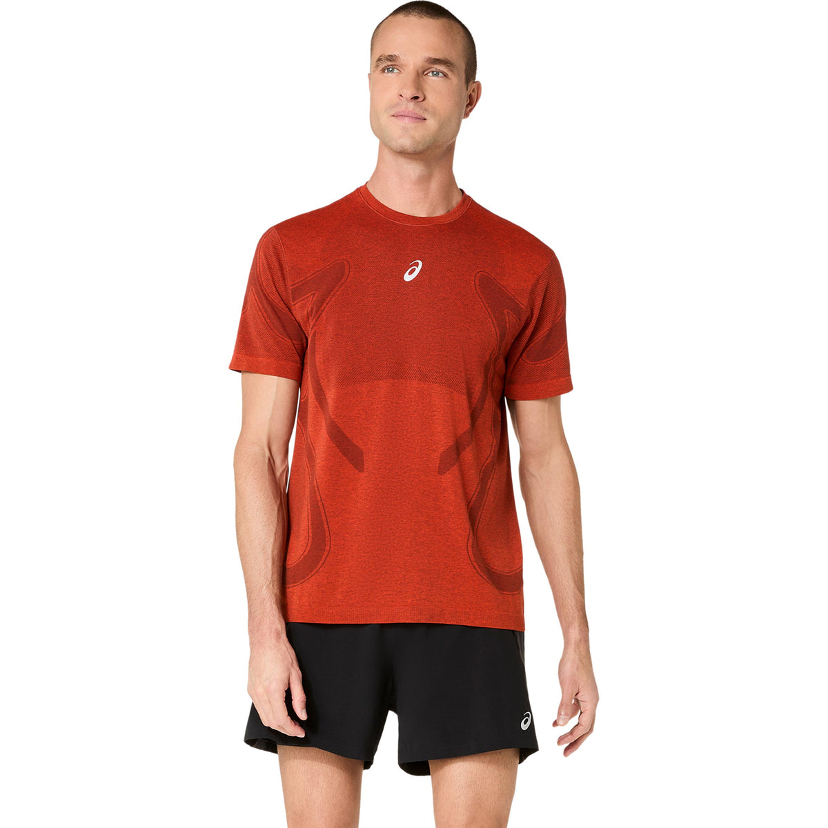 ASICS Road Seamless  Maillot de course Hommes - rouge foncé