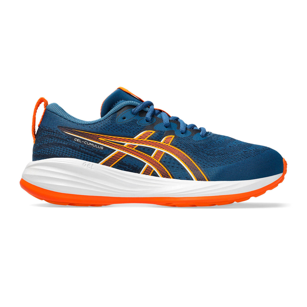 ASICS Gel-Cumulus 27 GS Chaussure de running sans stabilisateurs Enfants-bleu, blanc
