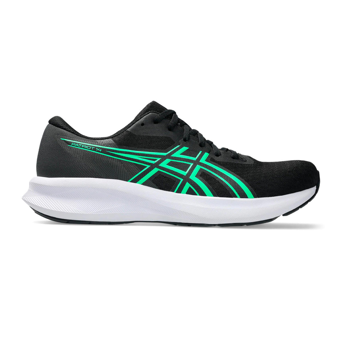 ASICS Patriot 14 Chaussure de running sans stabilisateurs Hommes-noir, vert