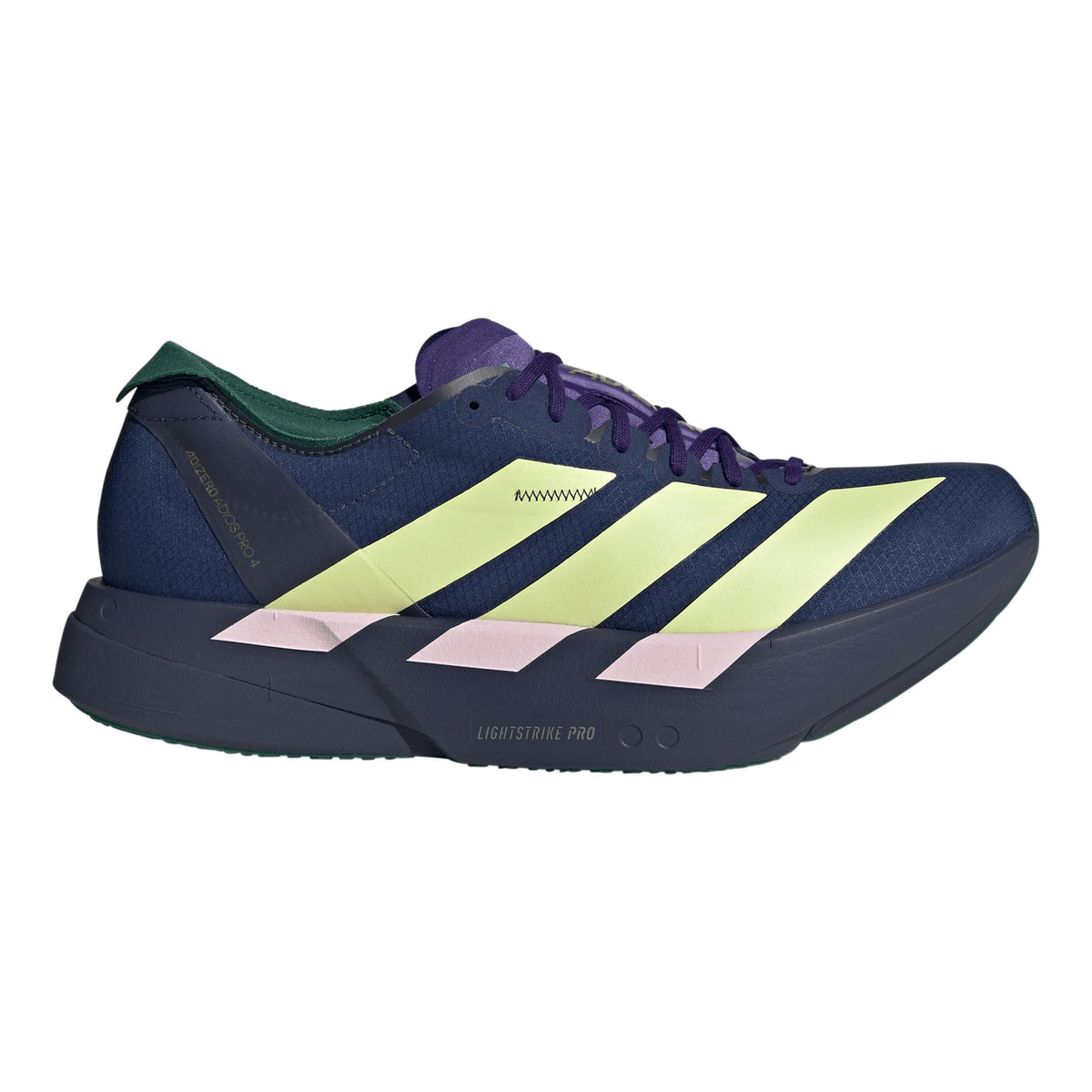 adidas adizero Adios Pro 4 Chaussure de compétition Hommes - bleu foncé, jaune