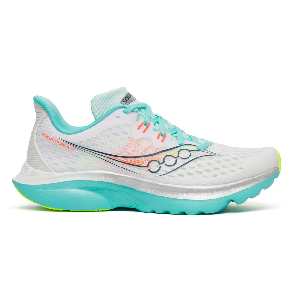 Saucony Kinvara 16 Chaussure de running sans stabilisateurs Femmes-blanc, turquoise