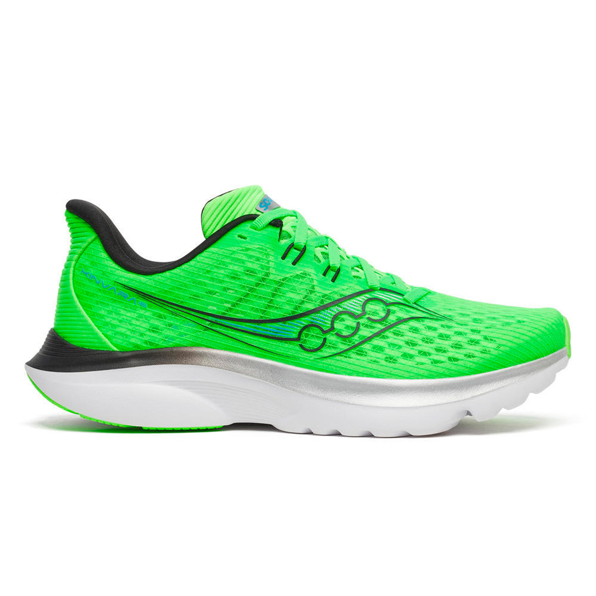 Saucony Kinvara 16 Chaussure de running sans stabilisateurs Hommes-vert fluo, noir