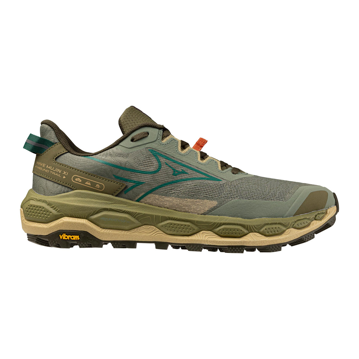 Mizuno Wave Mujin 11  Chaussure trail Hommes - vert olive, marron