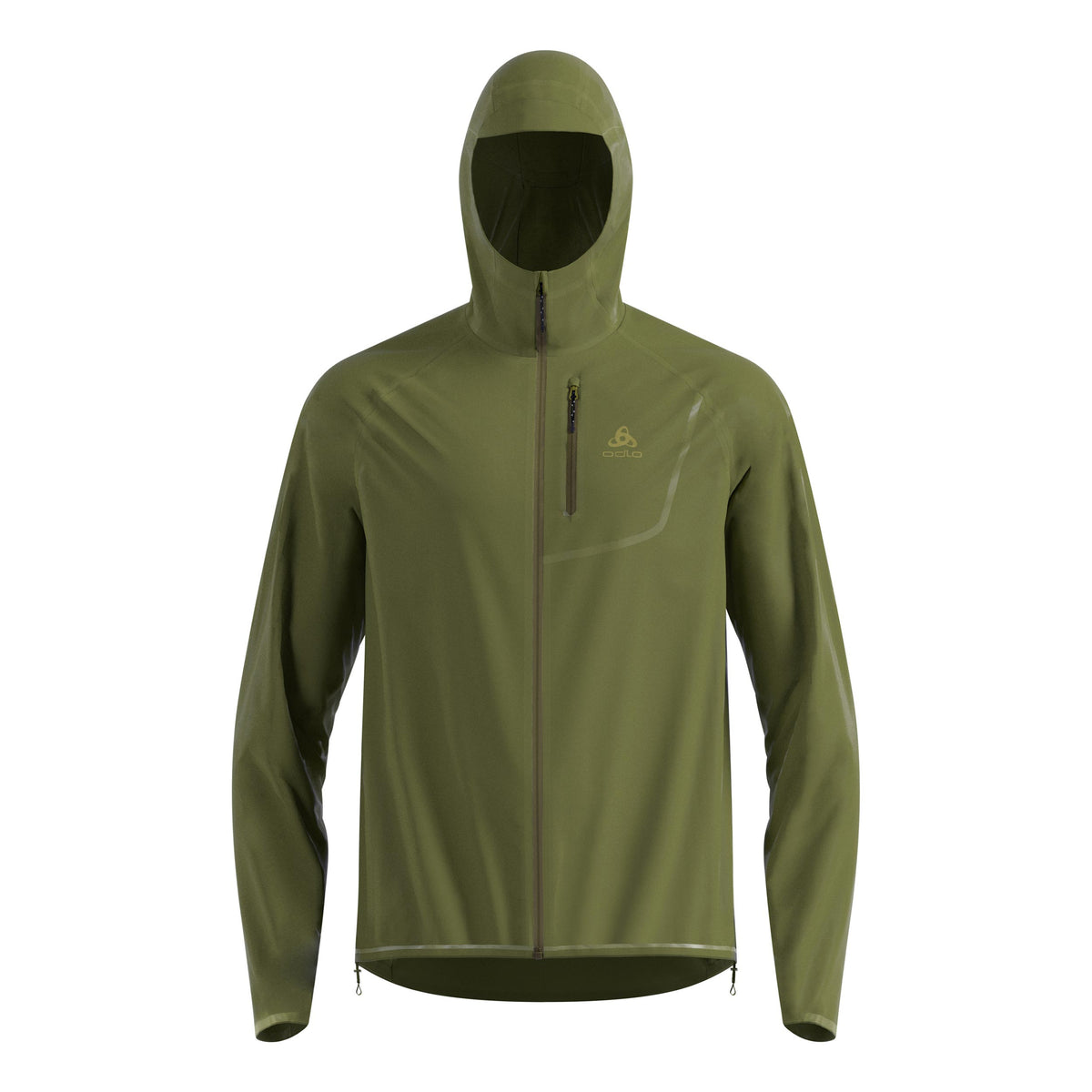Odlo Zeroweight Dual Dry PK Waterproof Veste running Hommes-vert