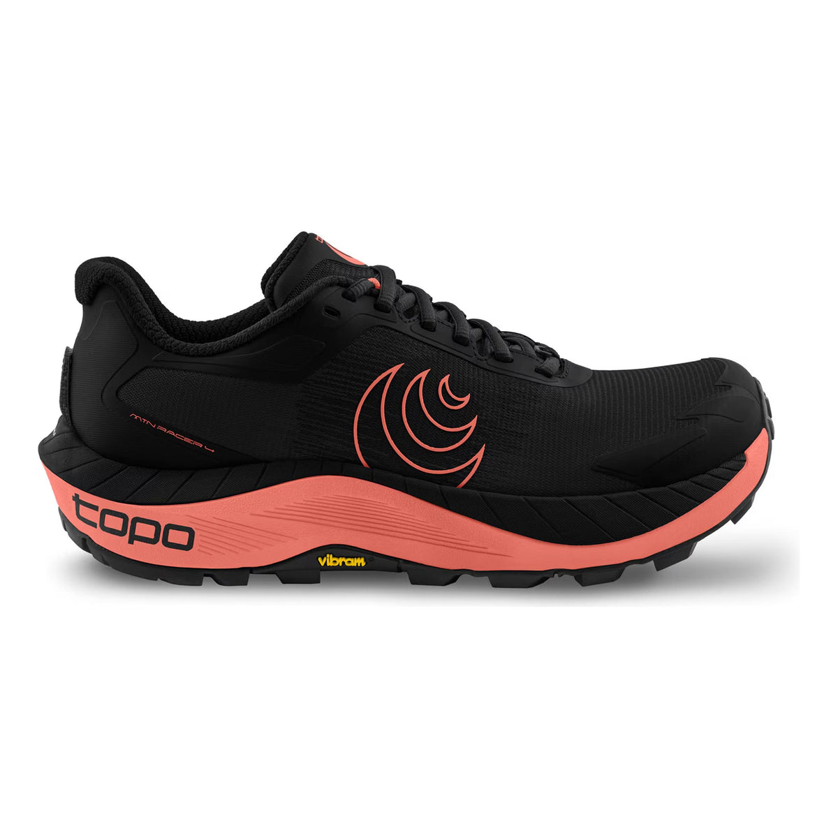 TOPO ATHLETIC MTN Racer 4 Chaussure trail Femmes - noir, corail