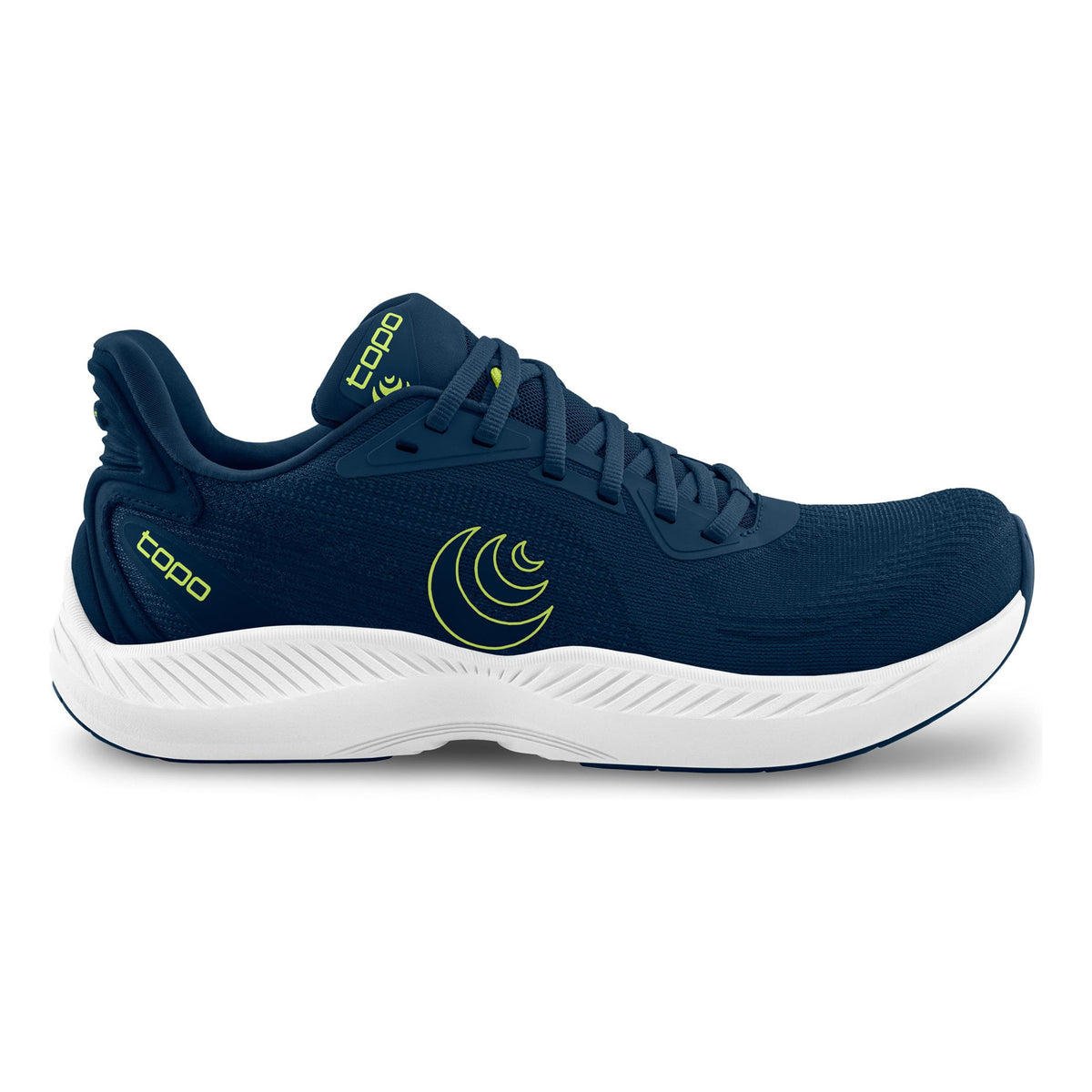 TOPO ATHLETIC Fli-Lyte 6 Chaussure de running sans stabilisateurs Hommes - bleu foncé, jaune lemon