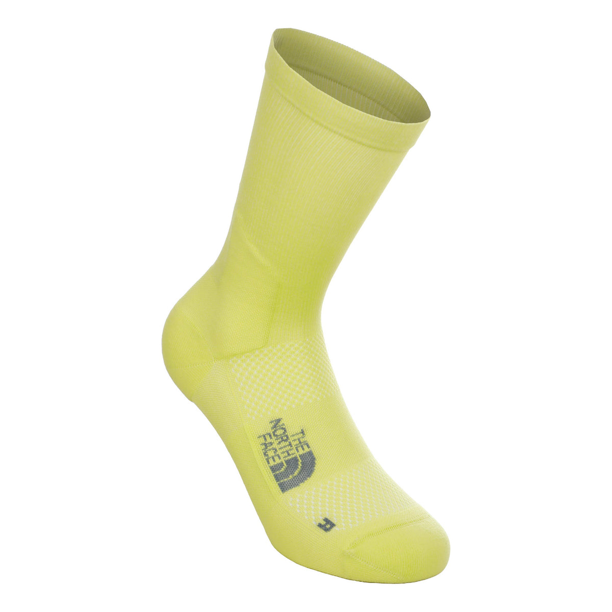 The North Face Never Stop Crew  Chaussettes de running Unisex - jaune lemon, gris