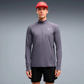 Velocity Cloudspun 1/4 Zip  Maillot de course Hommes - gris