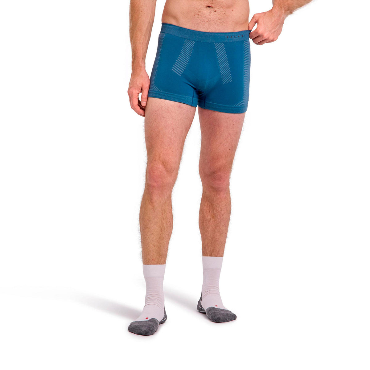 Falke Warm Boxer Caleçon Hommes - bleu gris